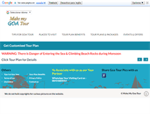 Tablet Screenshot of makemygoatour.com